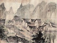 黎雄才山水二片