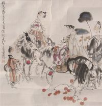施大畏人物立轴