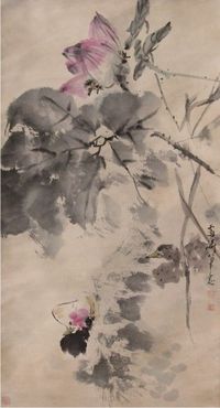 王雪涛花鸟立轴
