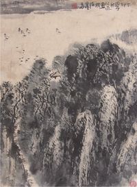 郭公达山水立轴