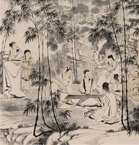 刘旦宅人物立轴