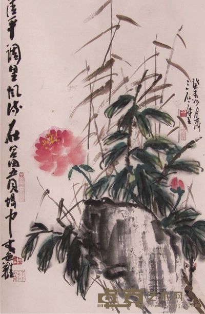 曾密花卉立轴 68×45