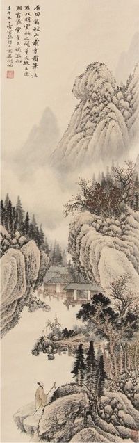 吴湖帆山水立轴