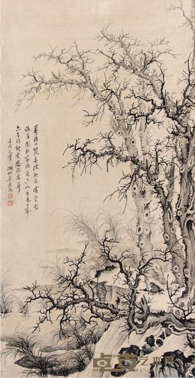 吴湖帆山水立轴 126×65
