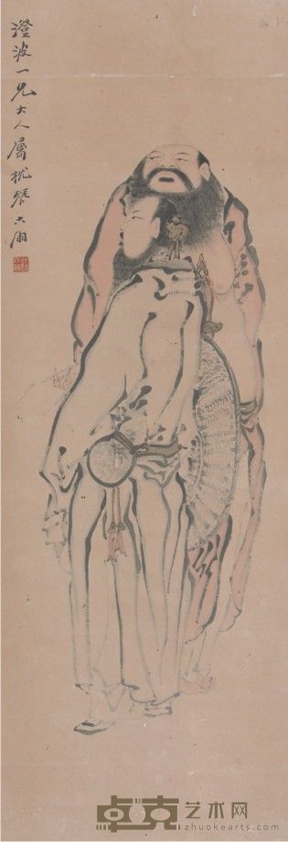 苏六朋人物立轴 93×32