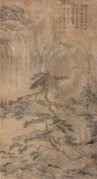冯超然山水立轴