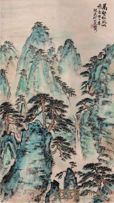 周怀民山水立轴 91×53
