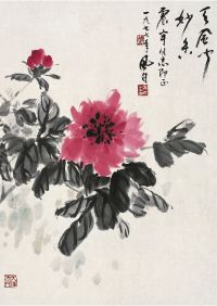蒋风白（1915～2004）牡丹图 画心