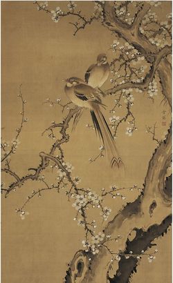 陈之佛（1896～1962）梅花绶带图 立轴