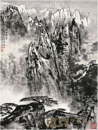 宋文治（1919～1999）西海瑞雪图 立轴 62.5×47.5cm