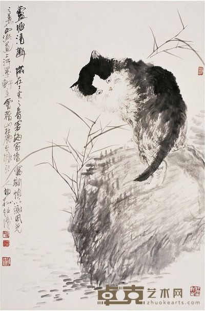 宋柏松（1953～ ）芦塘清趣图 立轴 68.5×45.5cm