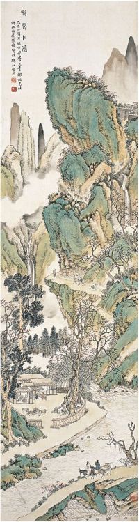 张俊（1881～1943）剑阁丹枫图 立轴