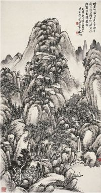吴征（1878～1949）松溪渔隐图 立轴