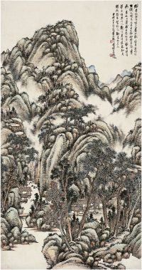 吴征（1878～1949）春山幽居图 立轴