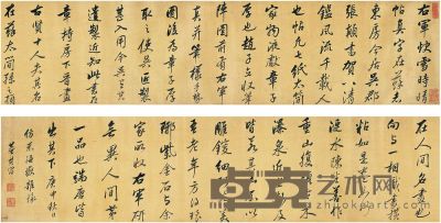 董其昌（1555～1636）行书仿米芾杂录 手卷 24×198cm