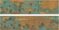 赵伯骕（款）（1124～1182）金碧山水人物 手卷
