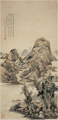 胡义赞（1831～1897后）云山幽居图 立轴