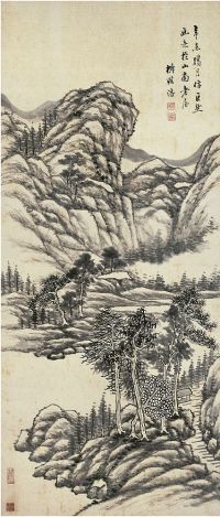 王学浩（1754～1832）苍山云林图 立轴