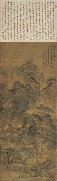 王翚（1632～1717）松庭高隐图 立轴