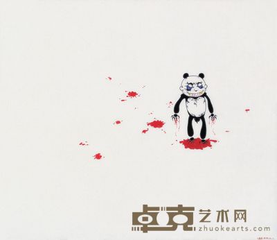 高瑀 2003年作 我血淋淋的情人 120×140cm