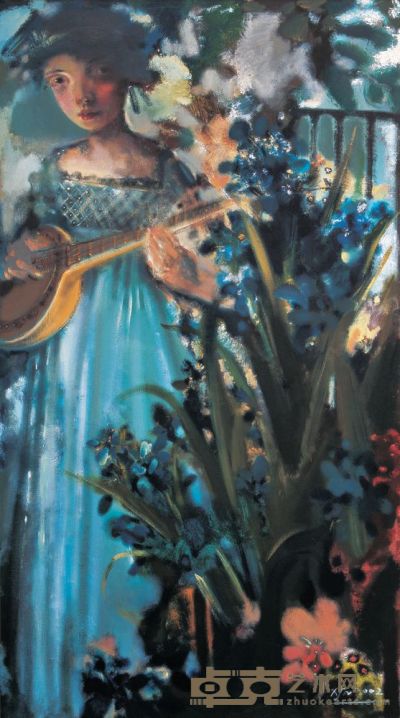 夏俊娜 2002年作 如歌的岁月 135×75cm