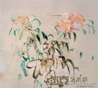 周春芽 2001年作 百合 62×68cm