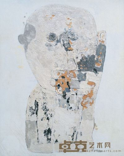 朱进 2002年作 守望者 161×127cm