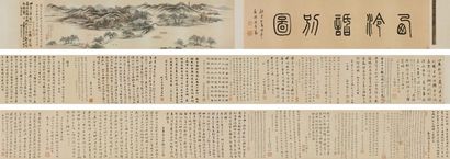 杨昌绪 嘉庆甲子（1804年）作 西泠话别图 手卷