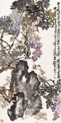 赵云壑 翠帐晓风图 立轴