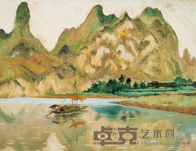 涂克 漓江画山 46×61cm