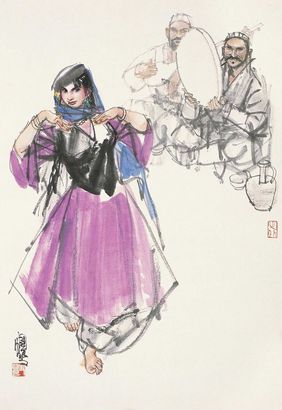 史国良 天山之舞 镜心