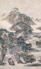王炳 春耕图 立轴
