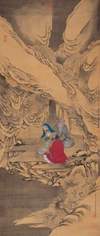 崔子忠 （款） 己卯（1639年）作 罗汉图 立轴