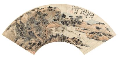 石溪 1680年作 秋水独坐