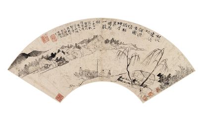 石涛 1697年作 古渡怅别