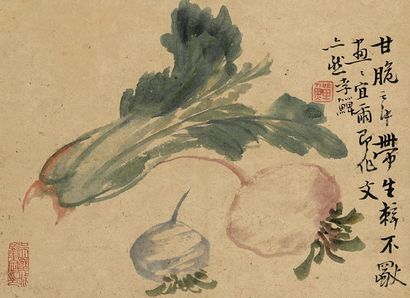 李鱓 菜蔬图 立轴