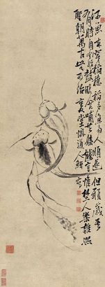 李鱓 年年有余 立轴