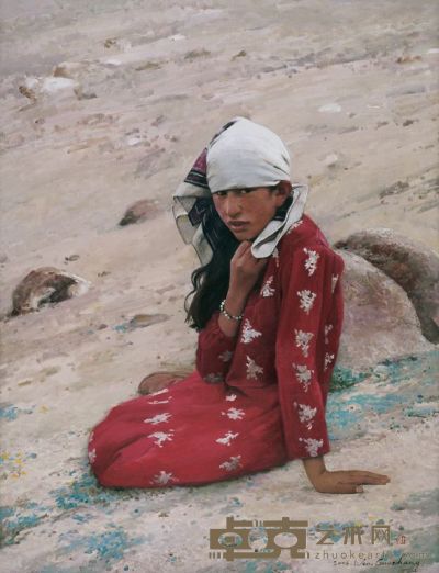 文国璋 2006年作 帕米尔山民之女 130×100cm