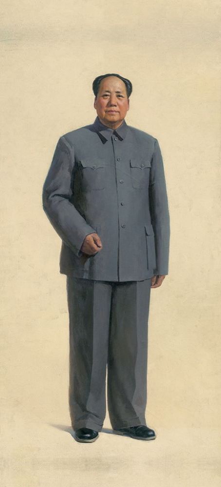 靳尚谊 1966年作 毛泽东全身像262×137cm
