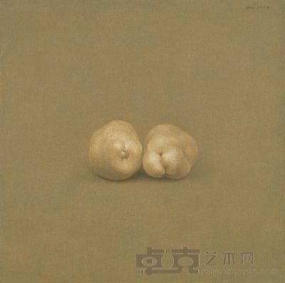 刘杰明 2007年作 两个土豆 60×60cm