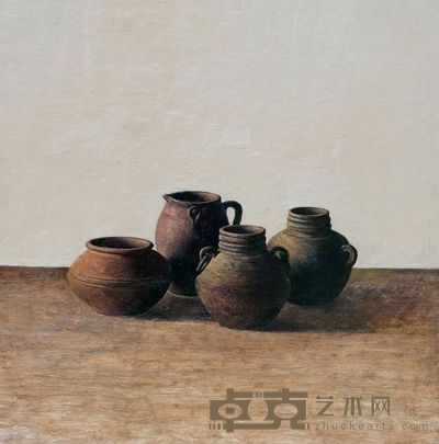 姜向东 2006年作 静物四联画 25×25cm×4