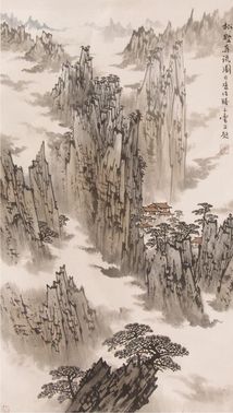 宋玉麟山水立轴