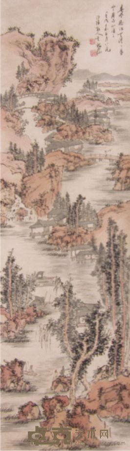 吴观岱山水立轴 128×39