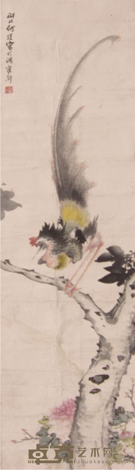 何煜花鸟镜片 135×32