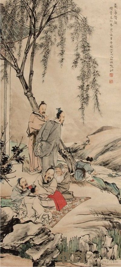 李芳园 人物立轴 112×52