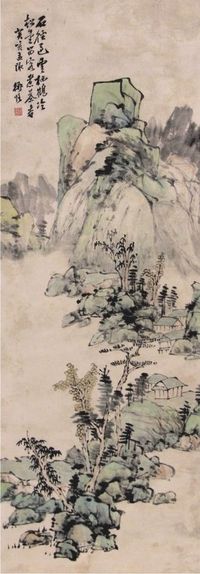 陈师曾  山水立轴