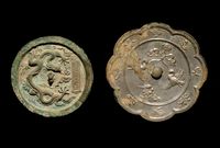 TWO BRONZE MIRRORS，TANG DYNASTY (618-906) AND HONGWU PERIOD (1368-1398)