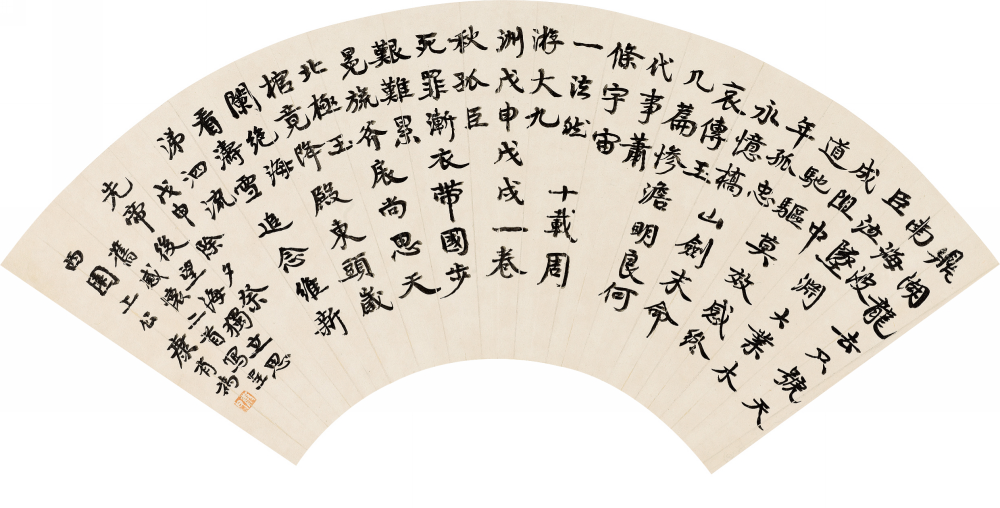 康有为 1908年作 书法 镜心51×18cm