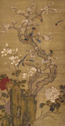 陆治 玉堂富贵 立轴