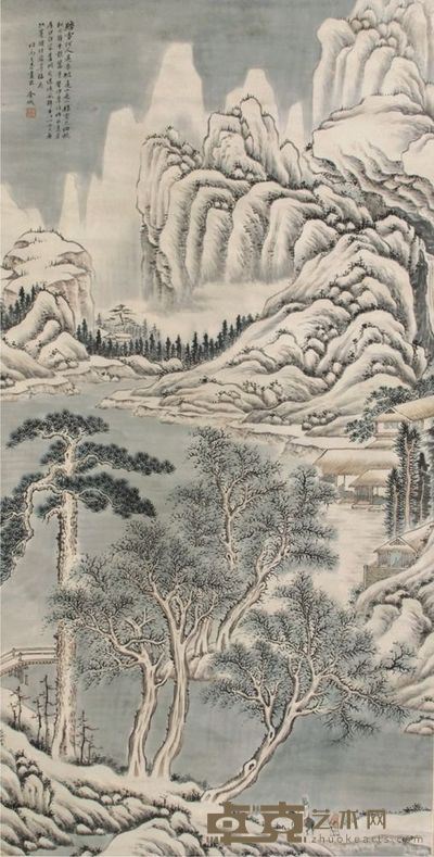 金城山水立轴 133×67
